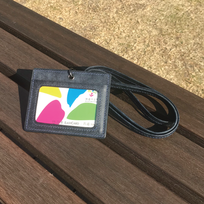 Pueblo Leather | ID Cardholder with Lanyard | Vertical, Horizontal Style | 磨砂牛皮系列 | 掛頸職員卡套 | 直款橫款