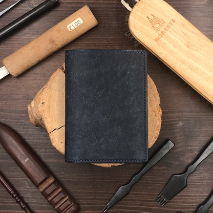 Pueblo Leather | Bifold Medium Wallet | Card Slot, Photo Slot | 磨砂牛皮系列 | 兩摺中銀包 | 卡位，相位款式