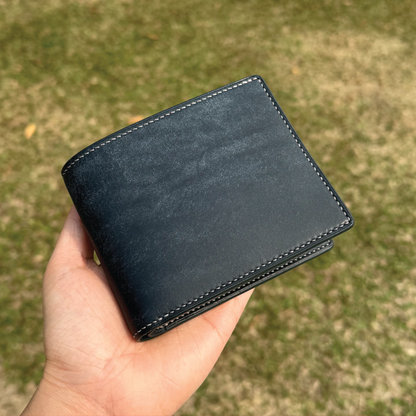 Pueblo Leather | Bifold Short Wallet | Card Slot, Photo Slot | 磨砂牛皮系列 | 兩摺短銀包 | 卡位，相位款式