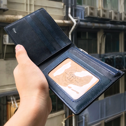 Pueblo Leather | Bifold Short Wallet | Zipper Slot Design | 磨砂牛皮系列 | 兩摺短銀包 | 拉鏈包款式