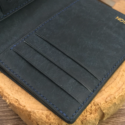 Pueblo Leather | Bifold Medium Wallet | Card Slot, Photo Slot | 磨砂牛皮系列 | 兩摺中銀包 | 卡位，相位款式