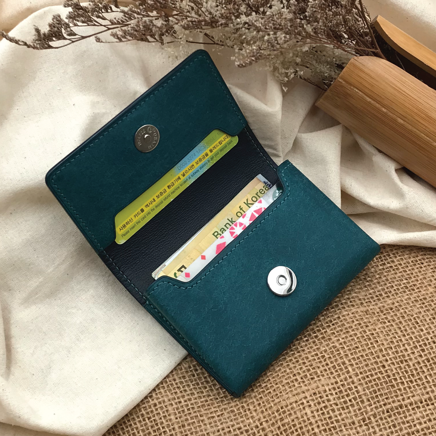 Pueblo Leather | Magnetic Snap Business Name Card Case | 磨砂牛皮系列 | 磁扣開關卡片盒