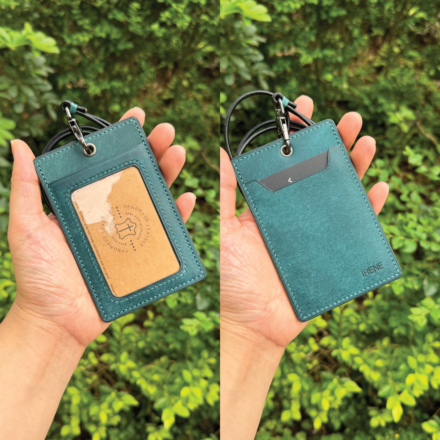 Pueblo Leather | ID Cardholder with Lanyard | Vertical, Horizontal Style | 磨砂牛皮系列 | 掛頸職員卡套 | 直款橫款