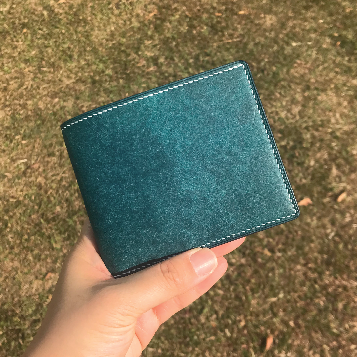 Pueblo Leather | Bifold Short Wallet | Card Slot, Photo Slot | 磨砂牛皮系列 | 兩摺短銀包 | 卡位，相位款式