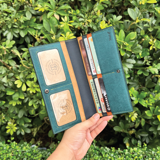Pueblo Leather | Bifold Long Wallet | Card Slot, Photo Slot