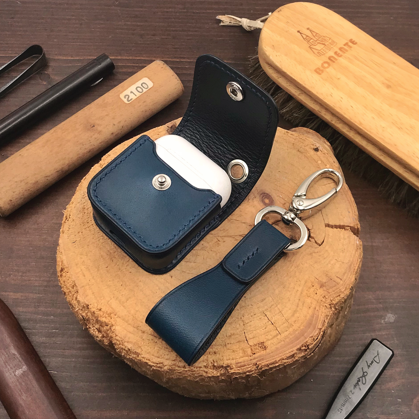 Buttero Leather | Airpod Case | 植鞣牛皮系列 | 蘋果耳機保護套