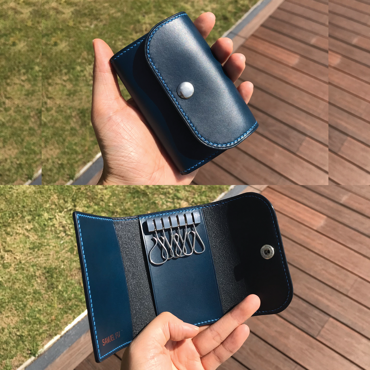 Buttero Leather | Tri-fold Keyholder | 植鞣牛皮系列 | 三摺鎖匙包