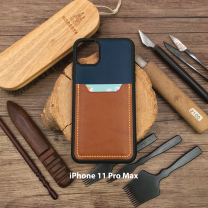 Buttero Leather | Card Slot iPhone Case | 植鞣牛皮系列 | 卡位手機殼