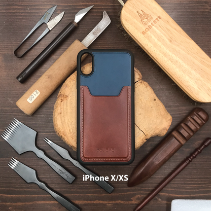Buttero Leather | Card Slot iPhone Case | 植鞣牛皮系列 | 卡位手機殼