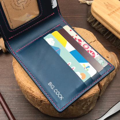 Buttero Leather | Bifold Short Wallet | Card Slot, Photo Slot | 植鞣牛皮系列 | 兩摺短銀包 | 卡位，相位款式