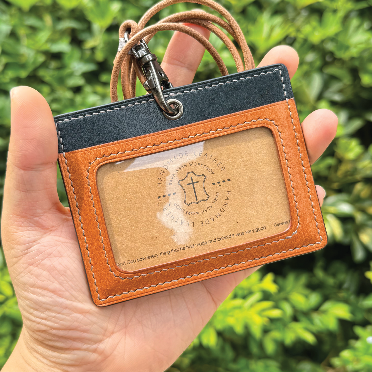 Tochigi Leather | ID Cardholder with Lanyard | Vertical, Horizontal Style | 栃木牛皮系列 | 掛頸職員卡套 | 直款橫款