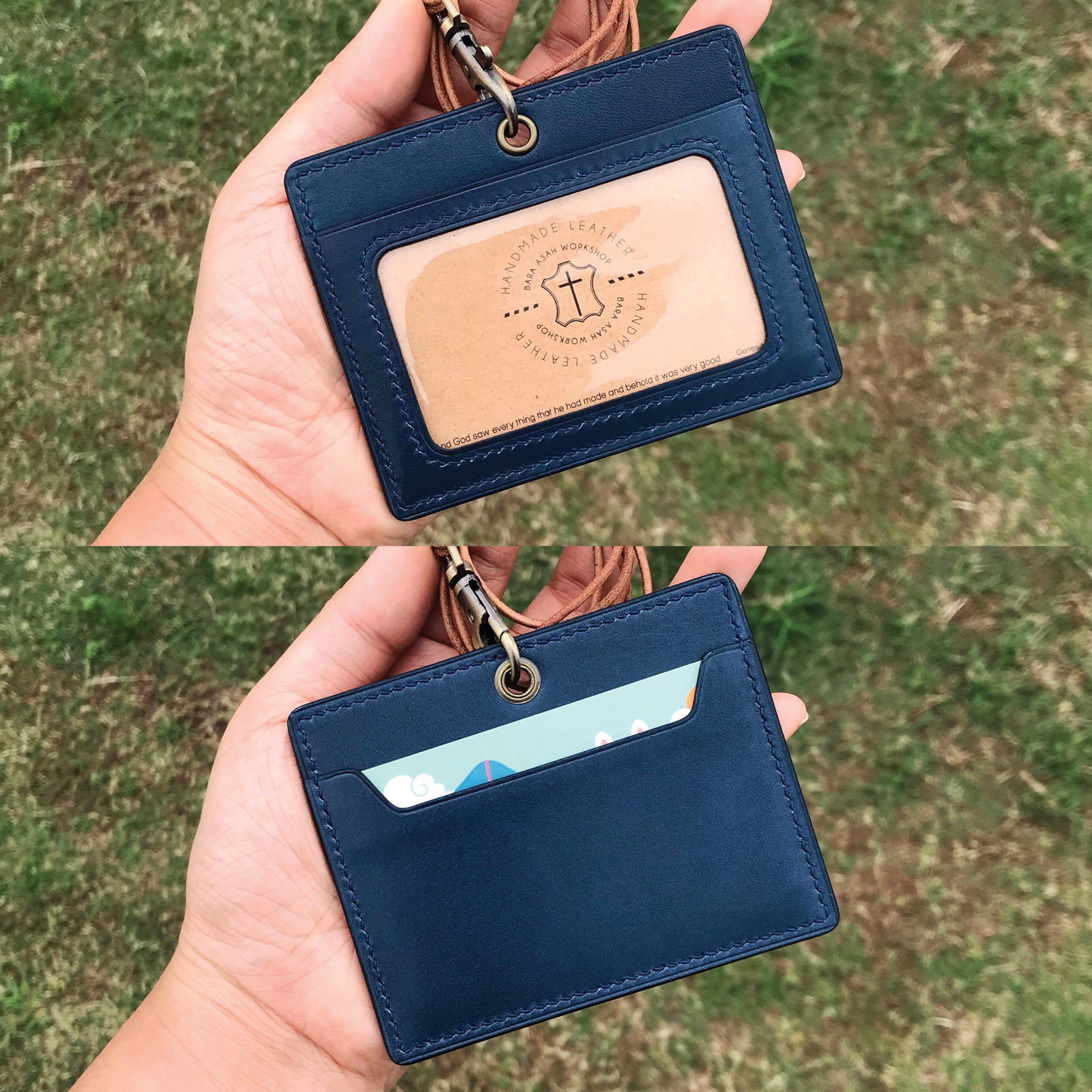 Tochigi Leather | ID Cardholder with Lanyard | Vertical, Horizontal Style | 栃木牛皮系列 | 掛頸職員卡套 | 直款橫款