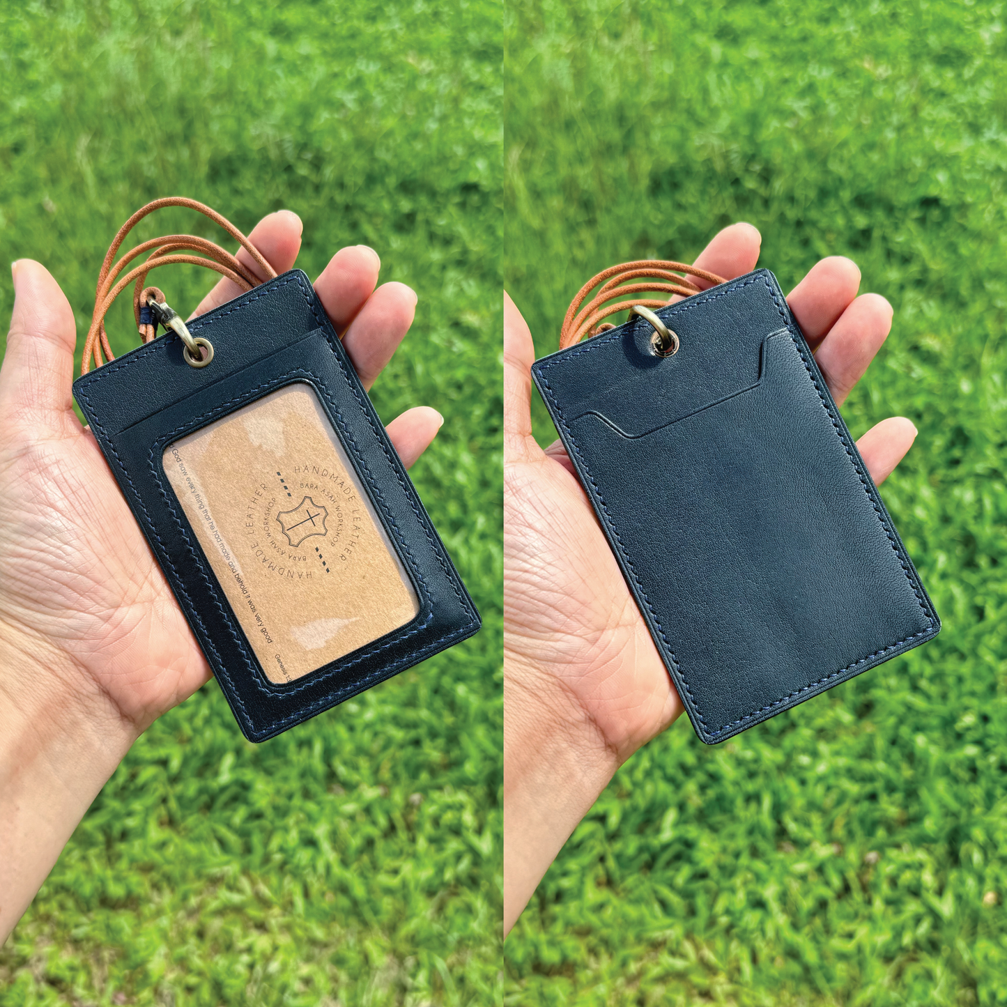 Tochigi Leather | ID Cardholder with Lanyard | Vertical, Horizontal Style | 栃木牛皮系列 | 掛頸職員卡套 | 直款橫款