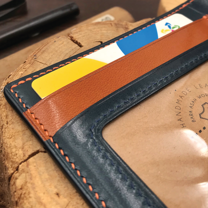 Tochigi Leather | Bifold Short Wallet | Card Slot, Photo Slot | 栃木牛皮系列 | 兩摺短銀包 | 卡位，相位款式