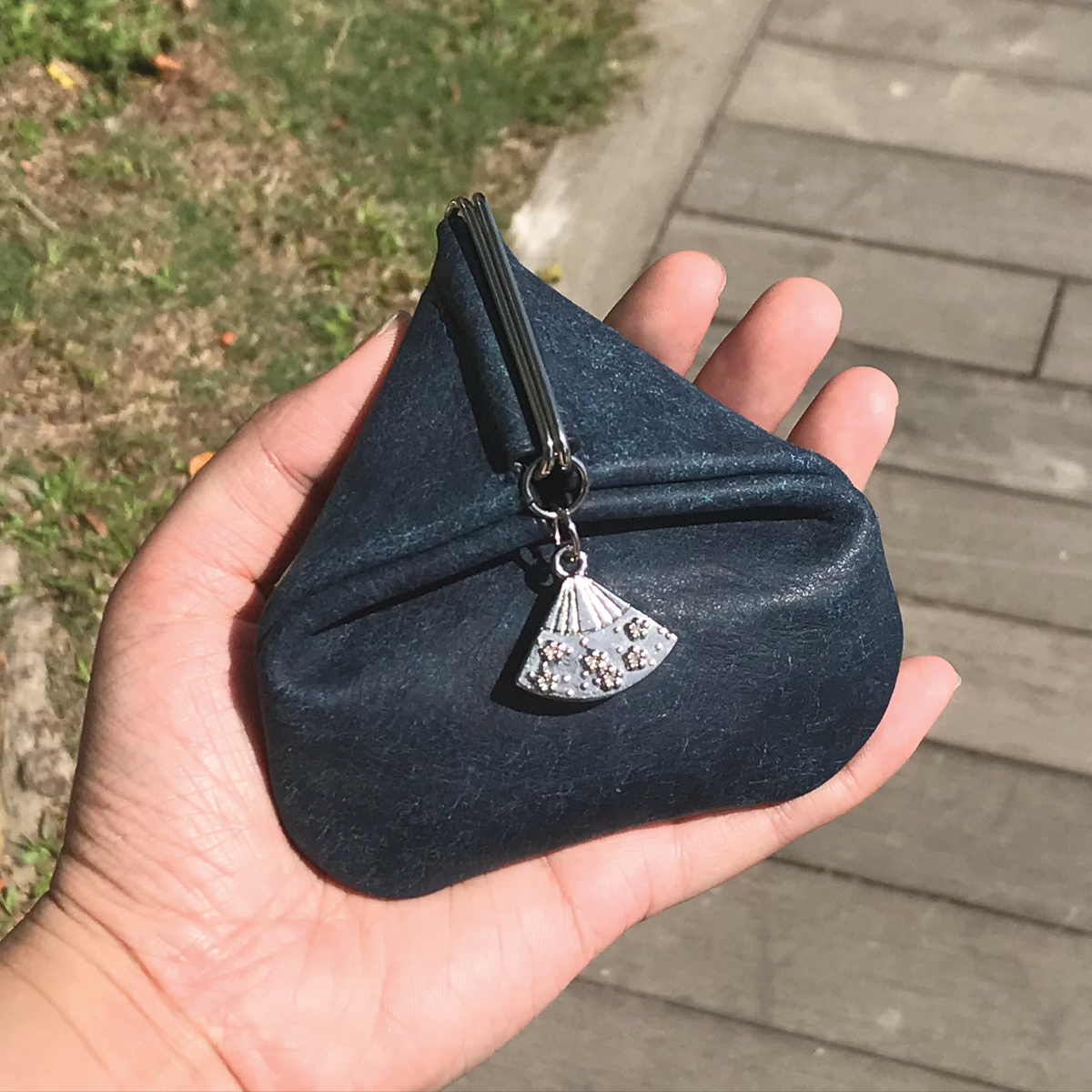 Pueblo Leather | Japanese Onigiri Design Coins Bag