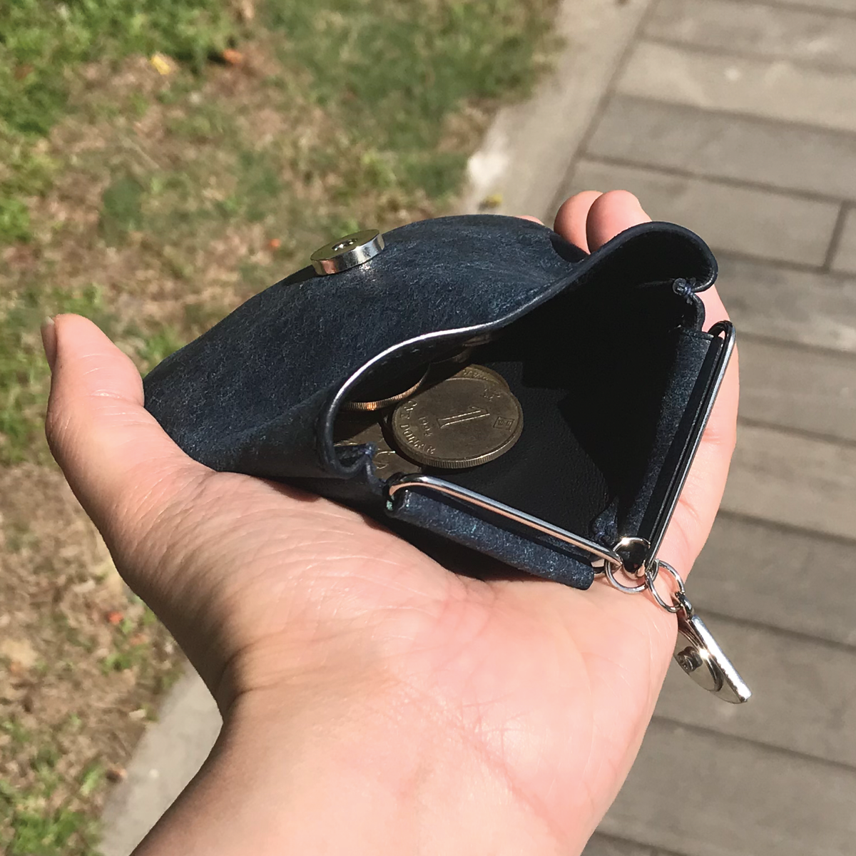 Pueblo Leather | Japanese Onigiri Design Coins Bag