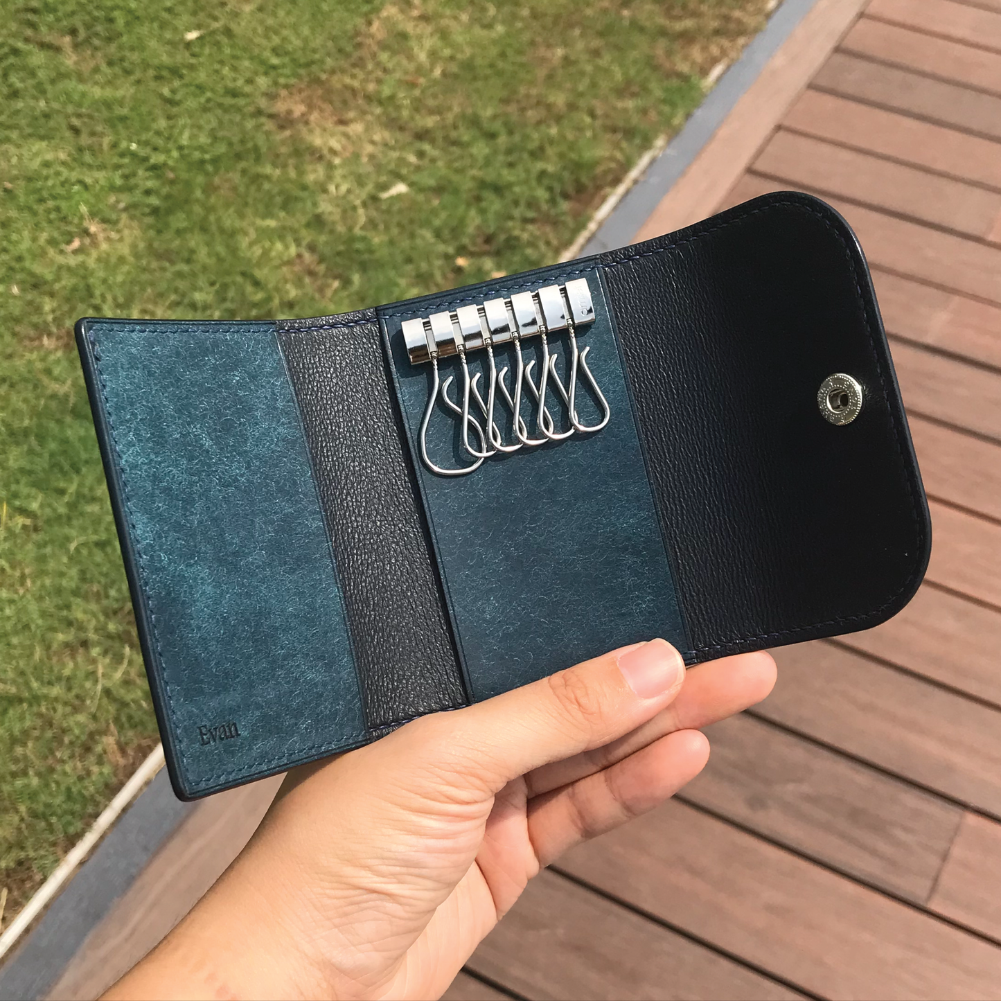 Pueblo Leather | Tri-fold Keyholder | 磨砂牛皮系列 | 三摺鎖匙包