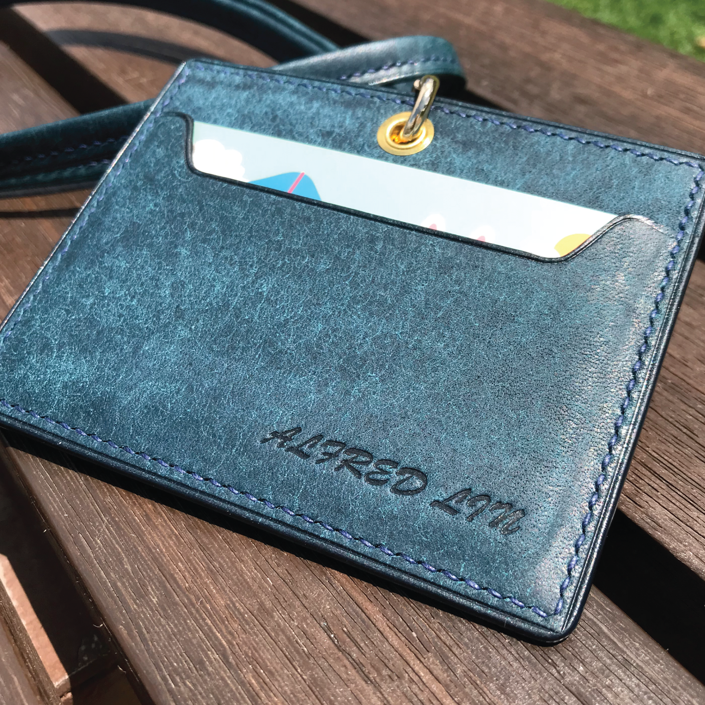 Pueblo Leather | ID Cardholder with Lanyard | Vertical, Horizontal Style | 磨砂牛皮系列 | 掛頸職員卡套 | 直款橫款