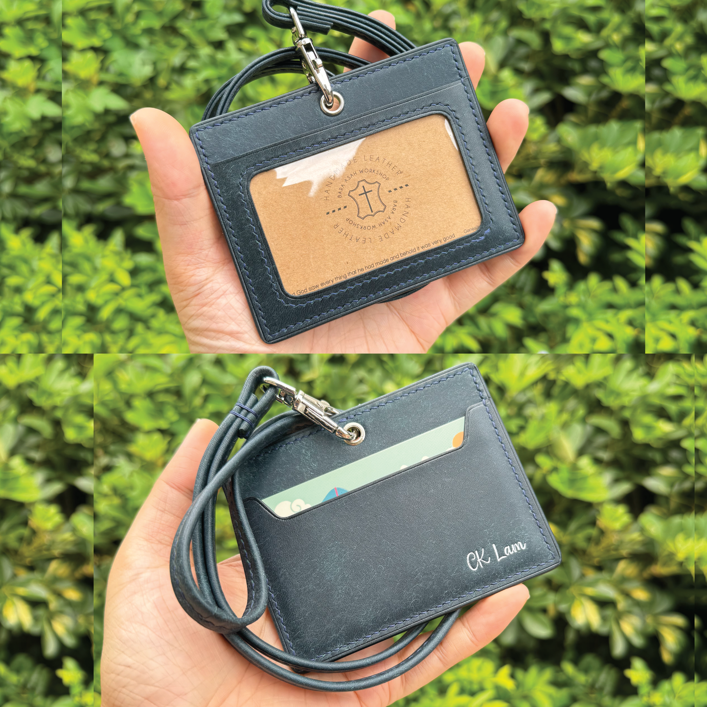 Pueblo Leather | ID Cardholder with Lanyard | Vertical, Horizontal Style | 磨砂牛皮系列 | 掛頸職員卡套 | 直款橫款