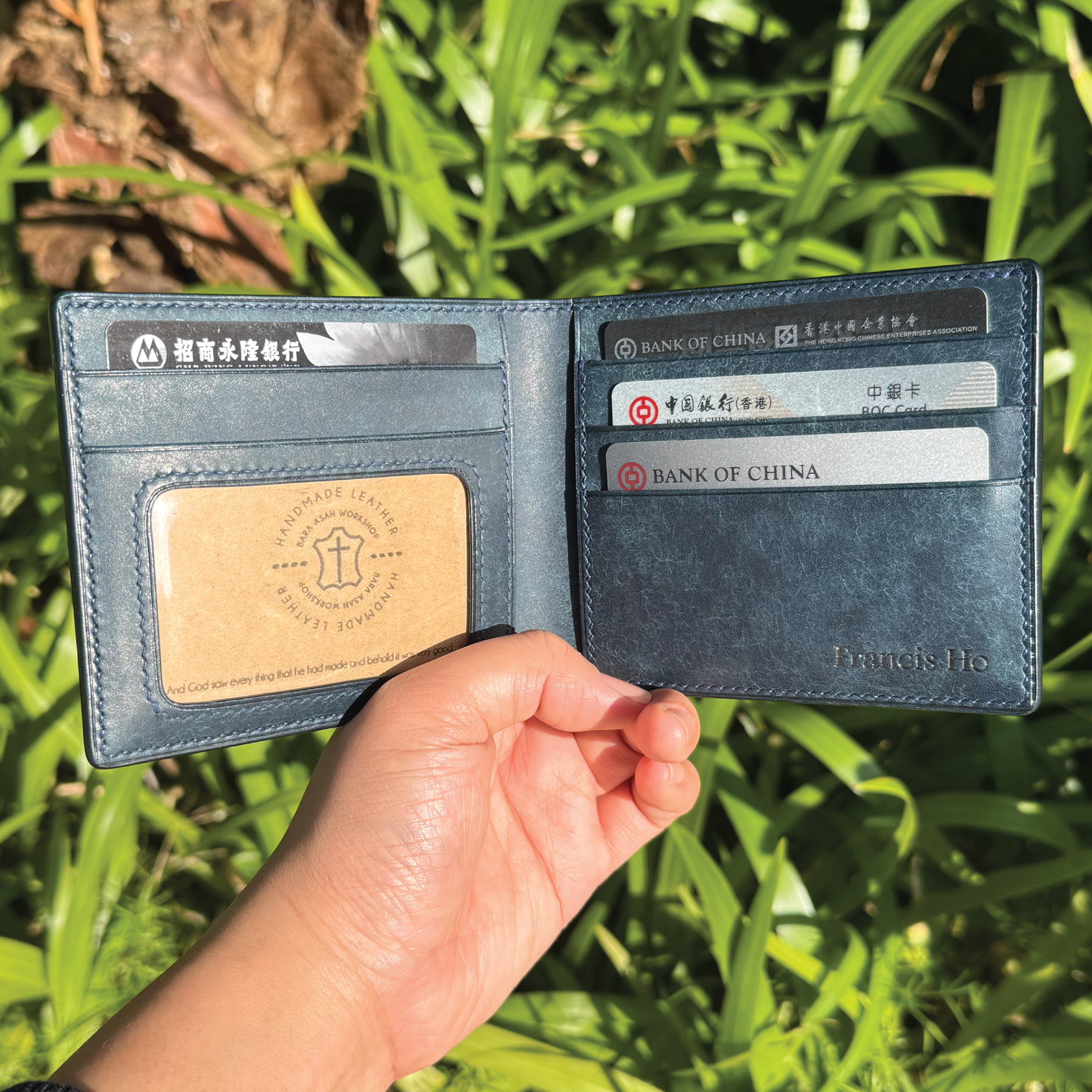 Pueblo Leather | Bifold Short Wallet | Card Slot, Photo Slot | 磨砂牛皮系列 | 兩摺短銀包 | 卡位，相位款式