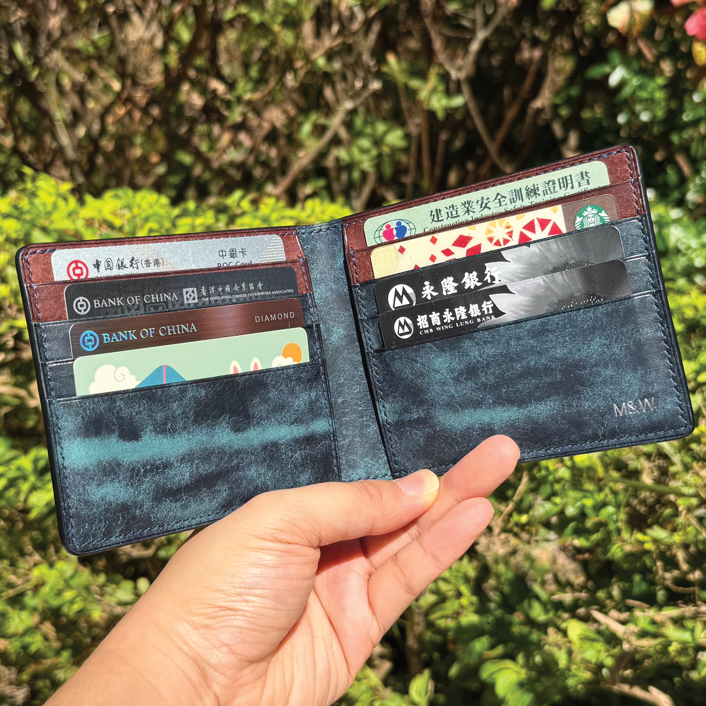 Pueblo Leather | Bifold Short Wallet | Card Slot, Photo Slot