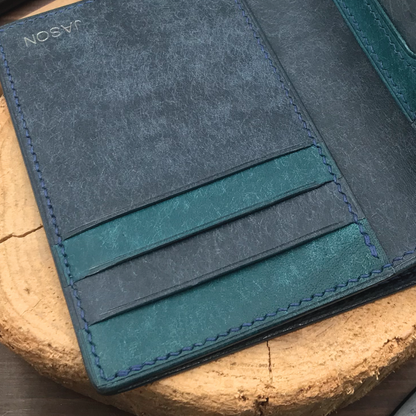 Pueblo Leather | Bifold Medium Wallet | Card Slot, Photo Slot | 磨砂牛皮系列 | 兩摺中銀包 | 卡位，相位款式