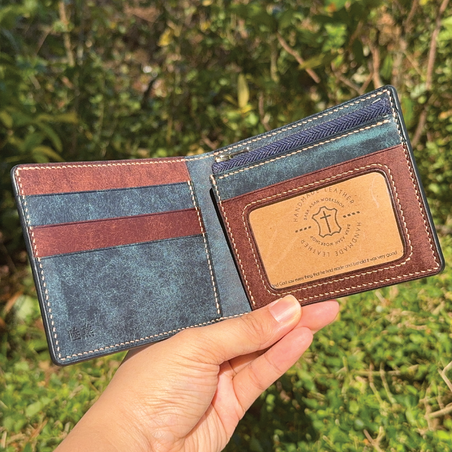Pueblo Leather | Bifold Short Wallet | Zipper Slot Design | 磨砂牛皮系列 | 兩摺短銀包 | 拉鏈包款式