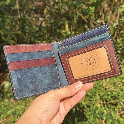 Pueblo Leather | Bifold Short Wallet | Zipper Slot Design | 磨砂牛皮系列 | 兩摺短銀包 | 拉鏈包款式