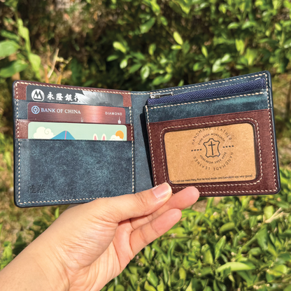 Pueblo Leather | Bifold Short Wallet | Zipper Slot Design | 磨砂牛皮系列 | 兩摺短銀包 | 拉鏈包款式