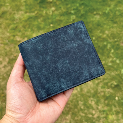 Pueblo Leather | Bifold Short Wallet | Card Slot, Photo Slot | 磨砂牛皮系列 | 兩摺短銀包 | 卡位，相位款式