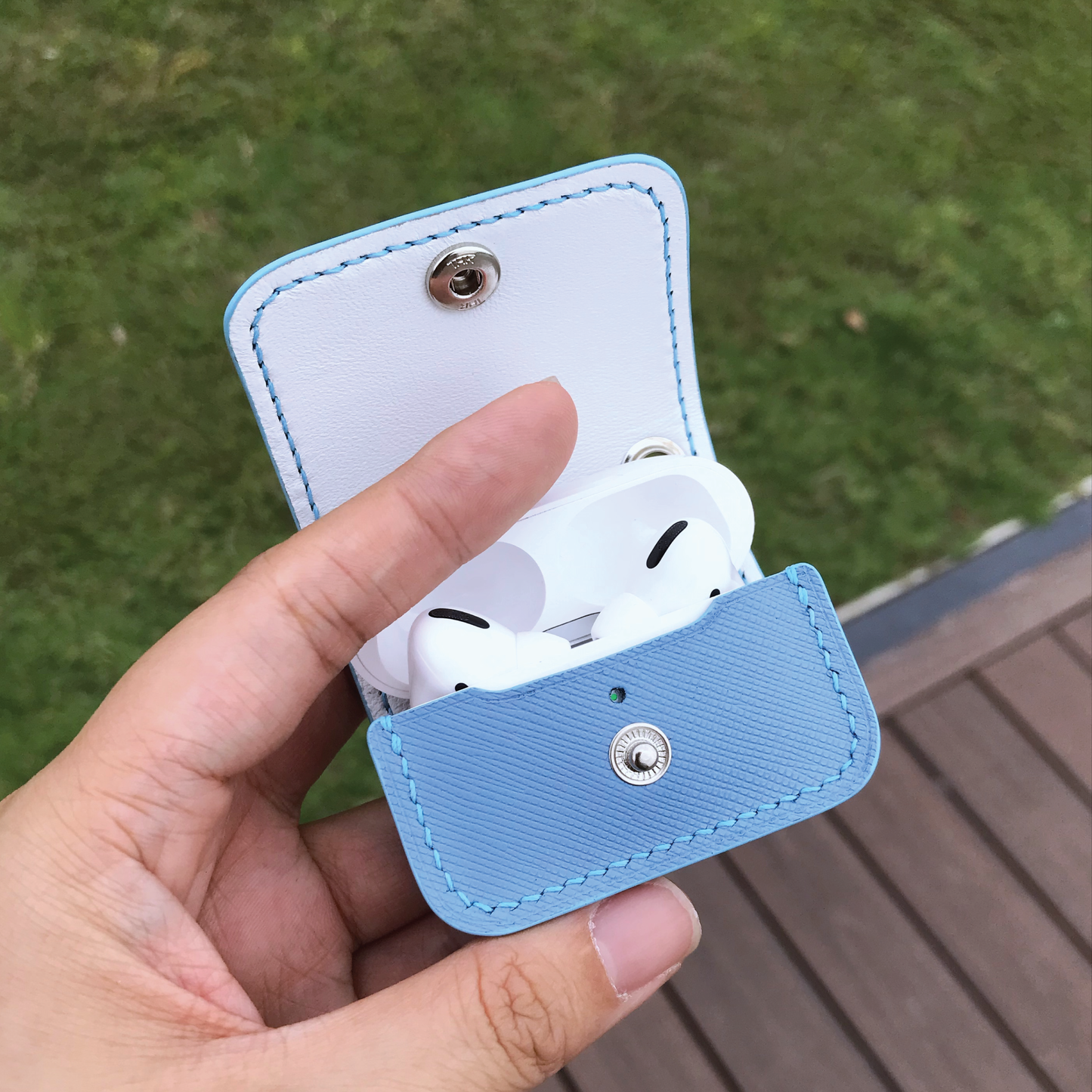 Saffiano Leather | Airpod Case | 十字紋牛皮系列 | 蘋果耳機保護套