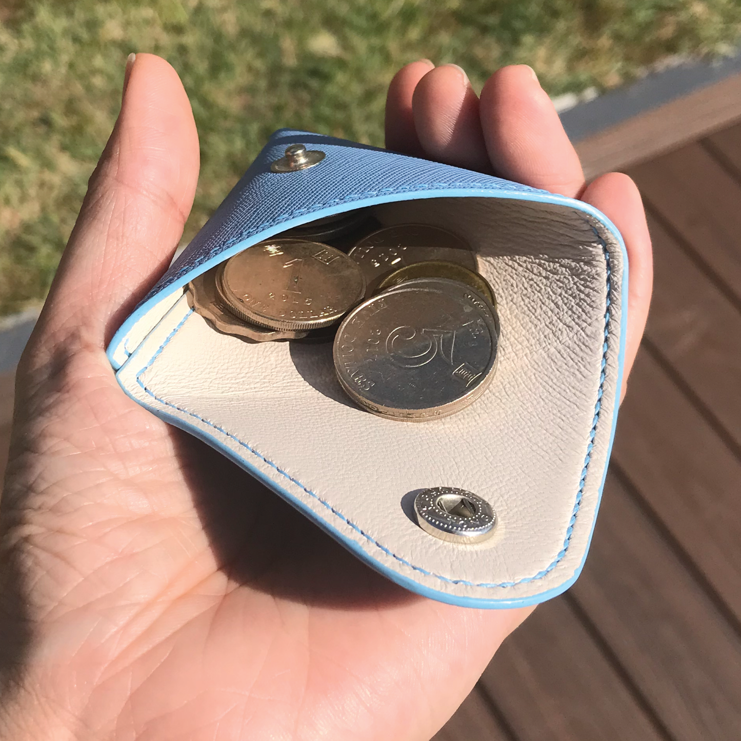 Saffiano Leather | Double-Sided Open Purse