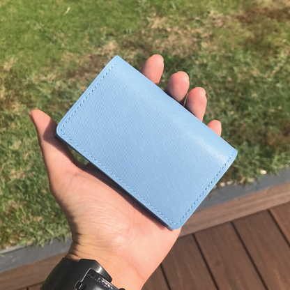 Saffiano Leather | Magnetic Snap Business Name Card Case | 十字紋牛皮系列 | 磁扣開關卡片盒