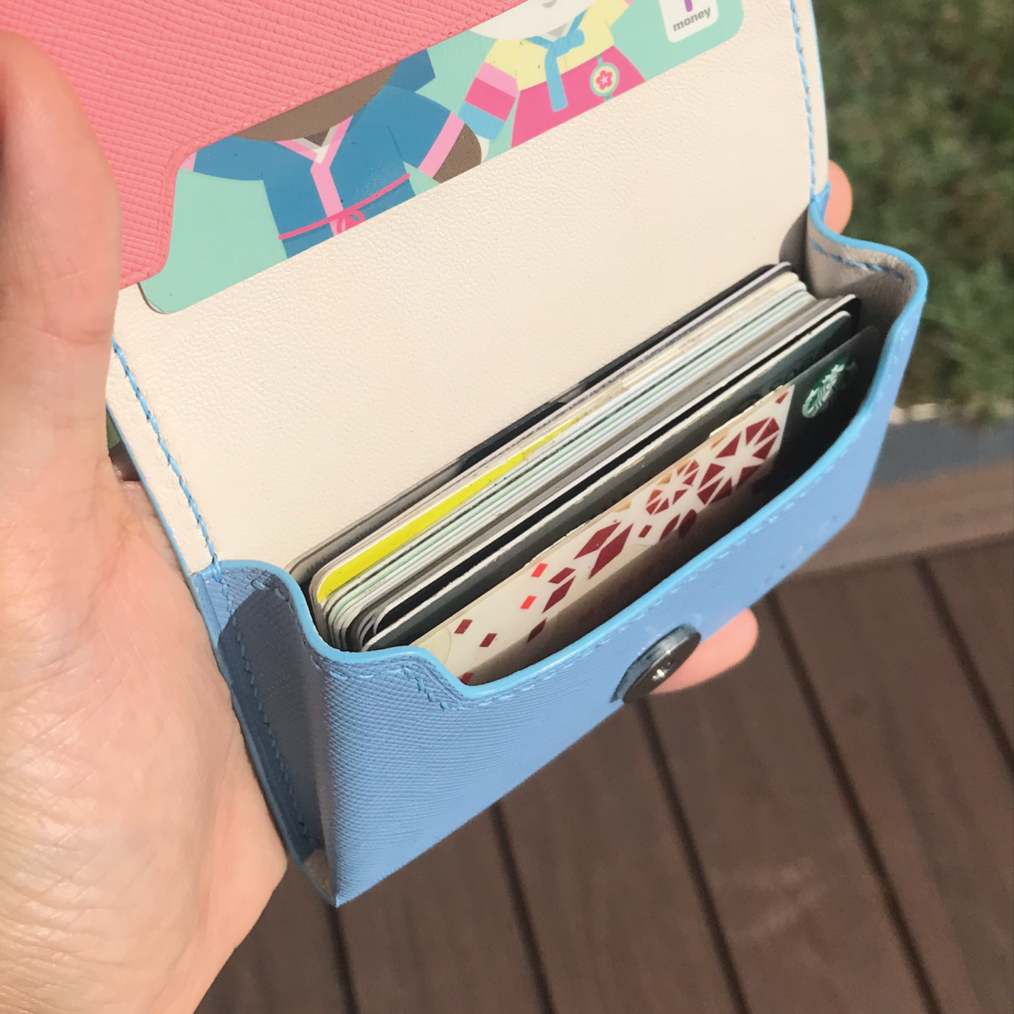 Saffiano Leather | Magnetic Snap Business Name Card Case | 十字紋牛皮系列 | 磁扣開關卡片盒