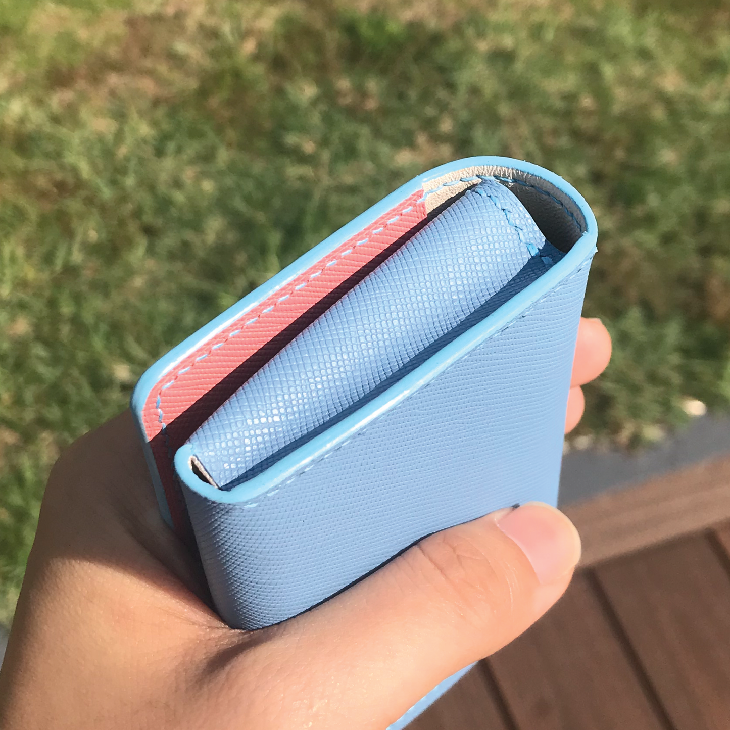 Saffiano Leather | Magnetic Snap Business Name Card Case | 十字紋牛皮系列 | 磁扣開關卡片盒