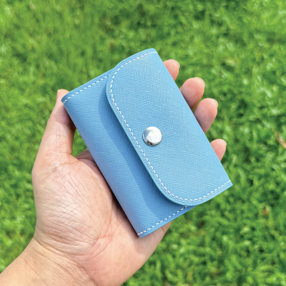 Saffiano Leather | Tri-fold Keyholder | 十字紋牛皮系列 | 三摺鎖匙包