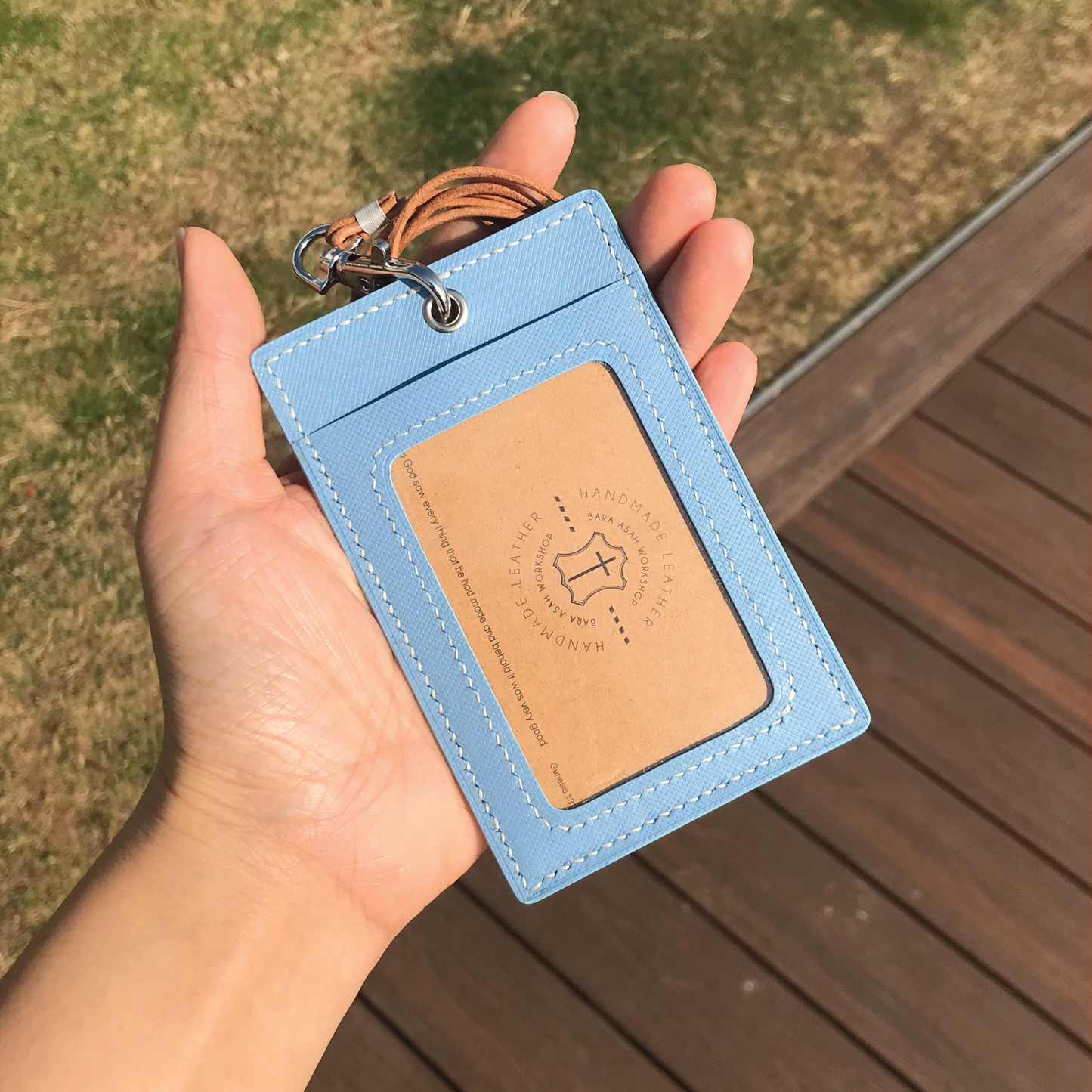 Saffiano Leather | ID Cardholder with Lanyard | Vertical, Horizontal Style | 十字紋牛皮系列 | 掛頸職員卡套 | 直款橫款