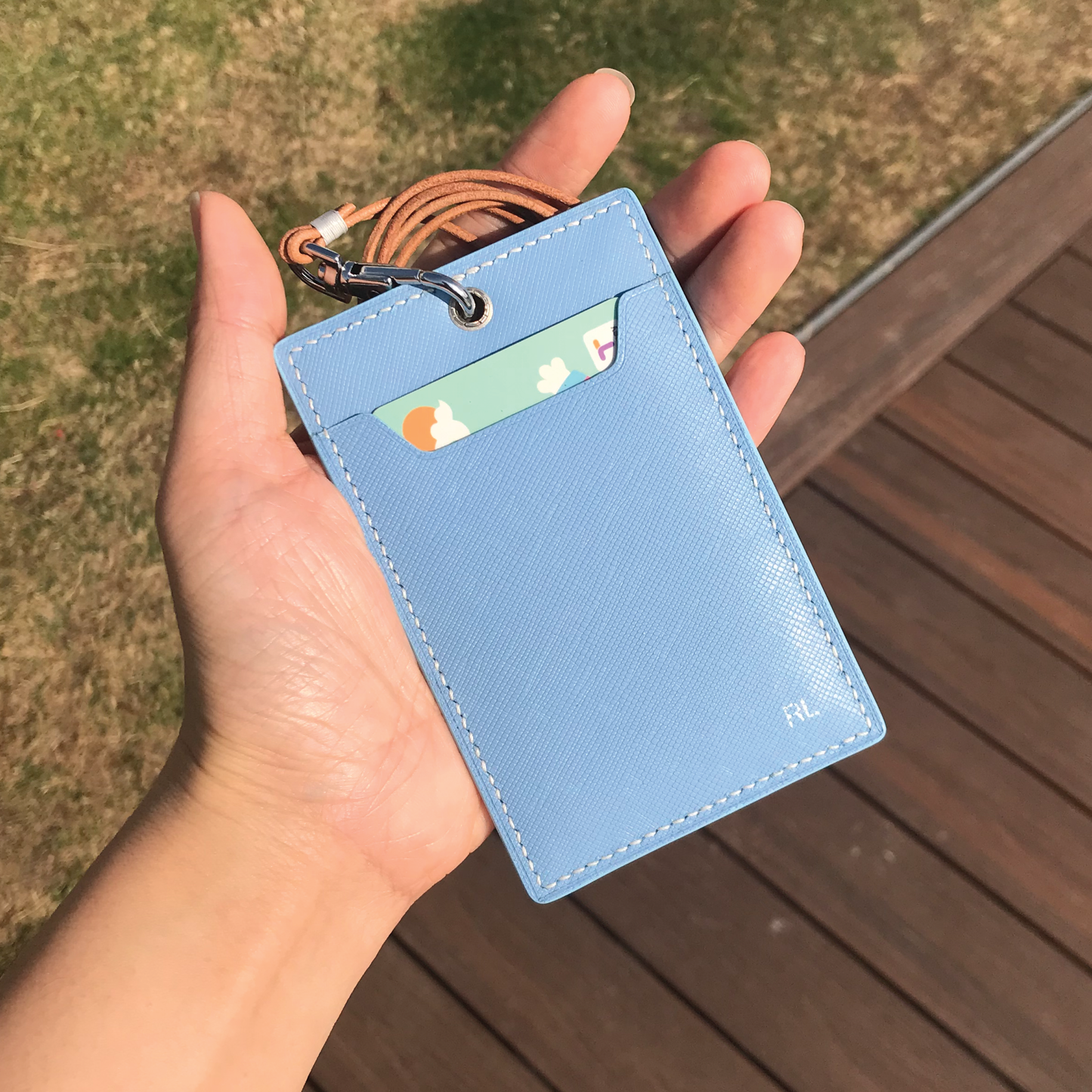 Saffiano Leather | ID Cardholder with Lanyard | Vertical, Horizontal Style | 十字紋牛皮系列 | 掛頸職員卡套 | 直款橫款
