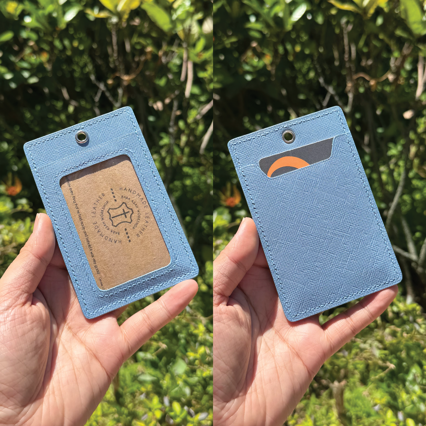 Saffiano Leather | ID Cardholder with Lanyard | Vertical, Horizontal Style | 十字紋牛皮系列 | 掛頸職員卡套 | 直款橫款