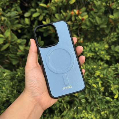 Saffiano Leather | MagSafe Compatible iPhone Case | 十字紋牛皮系列 | 磁吸手機殼