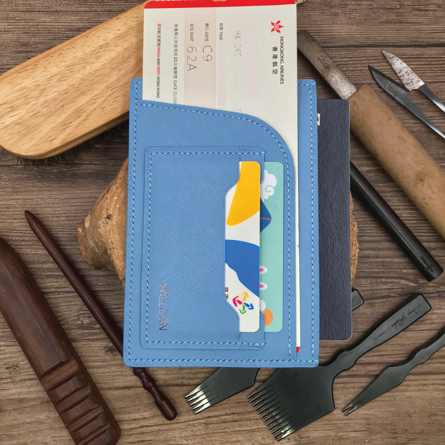 Saffiano Leather | Simple Passport Holder | 十字紋牛皮系列 | 簡約護照套