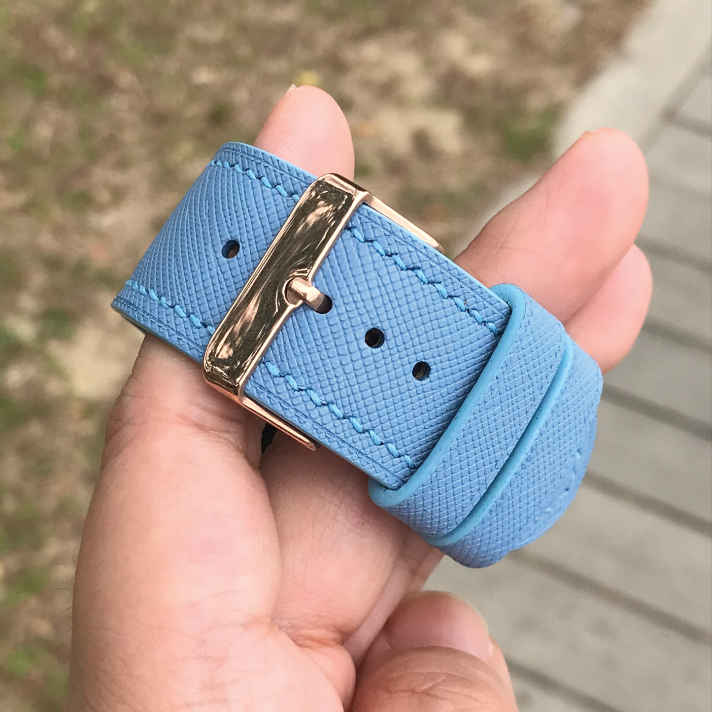 Saffiano Leather | Lightweight Apple Watch Strap | 十字紋牛皮系列 | 輕盈款iWatch錶帶