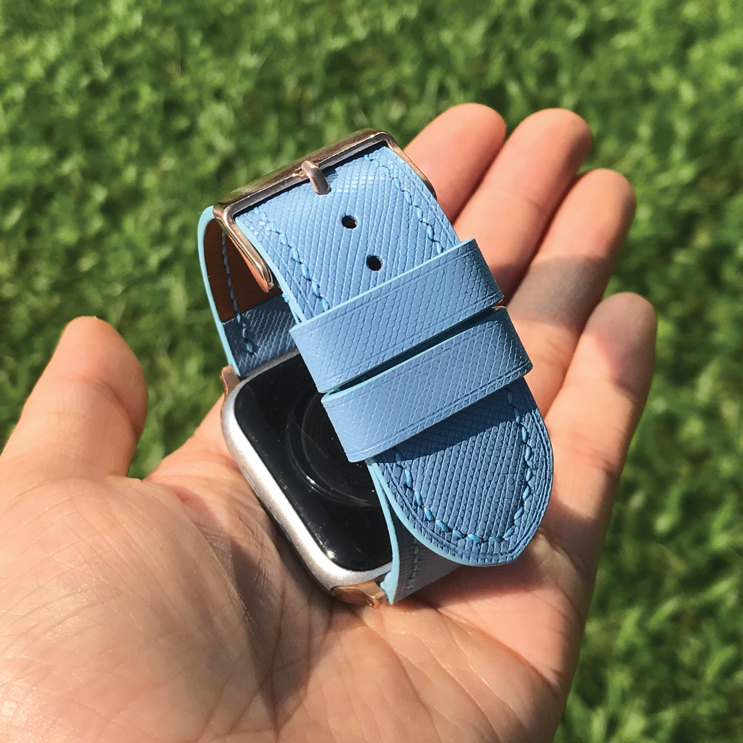 Saffiano Leather | Lightweight Apple Watch Strap | 十字紋牛皮系列 | 輕盈款iWatch錶帶