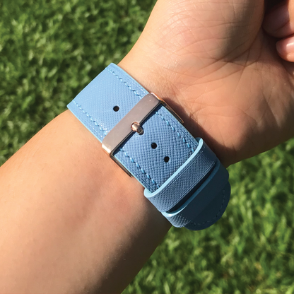 Saffiano Leather | Lightweight Apple Watch Strap | 十字紋牛皮系列 | 輕盈款iWatch錶帶