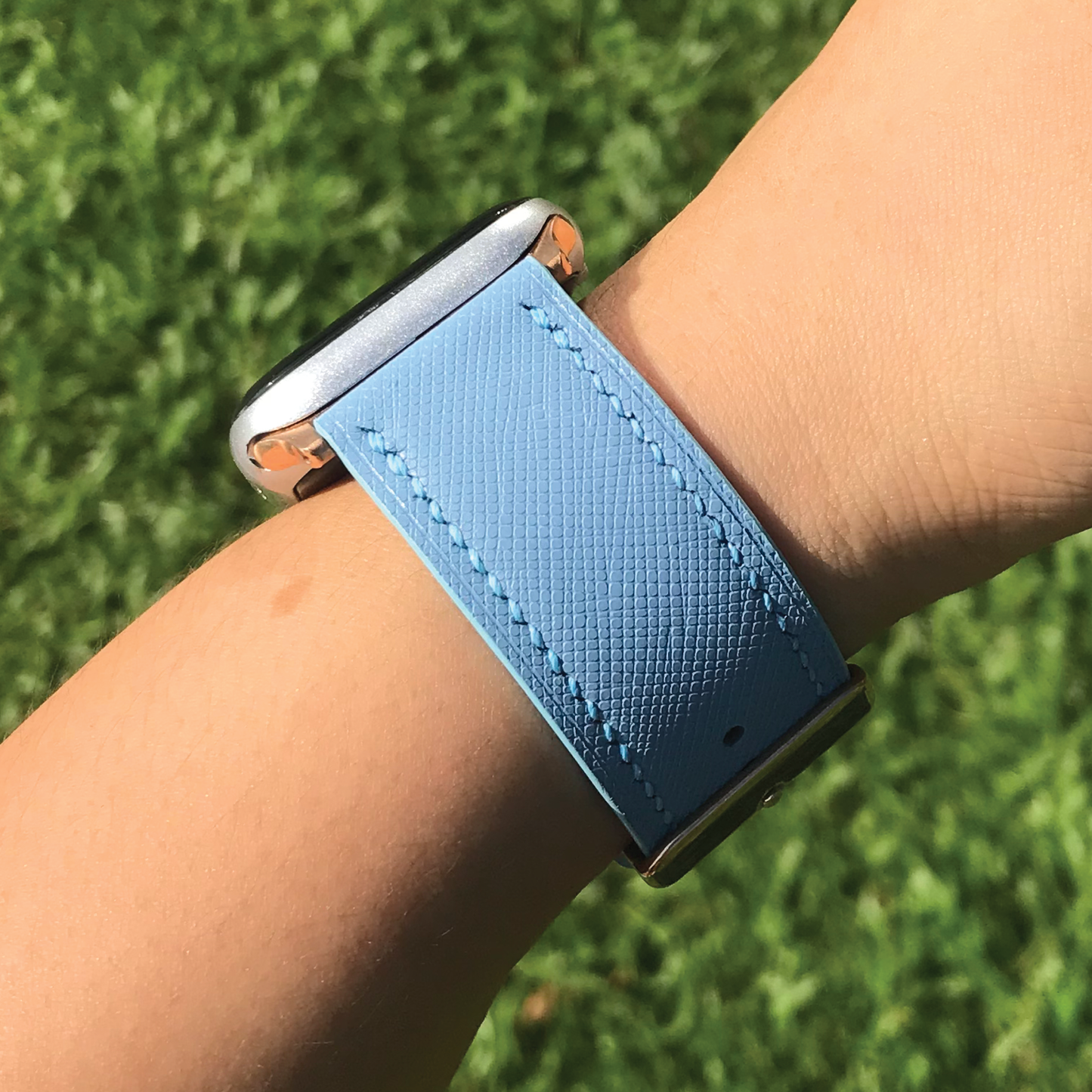 Saffiano Leather | Lightweight Apple Watch Strap | 十字紋牛皮系列 | 輕盈款iWatch錶帶