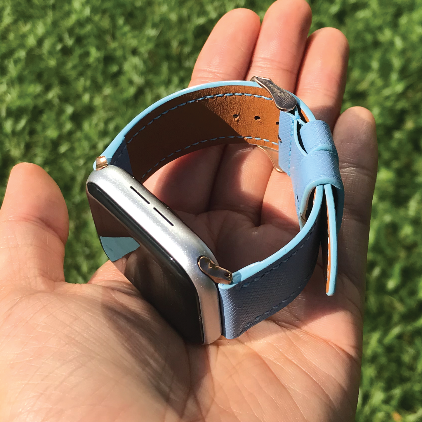 Saffiano Leather | Lightweight Apple Watch Strap | 十字紋牛皮系列 | 輕盈款iWatch錶帶