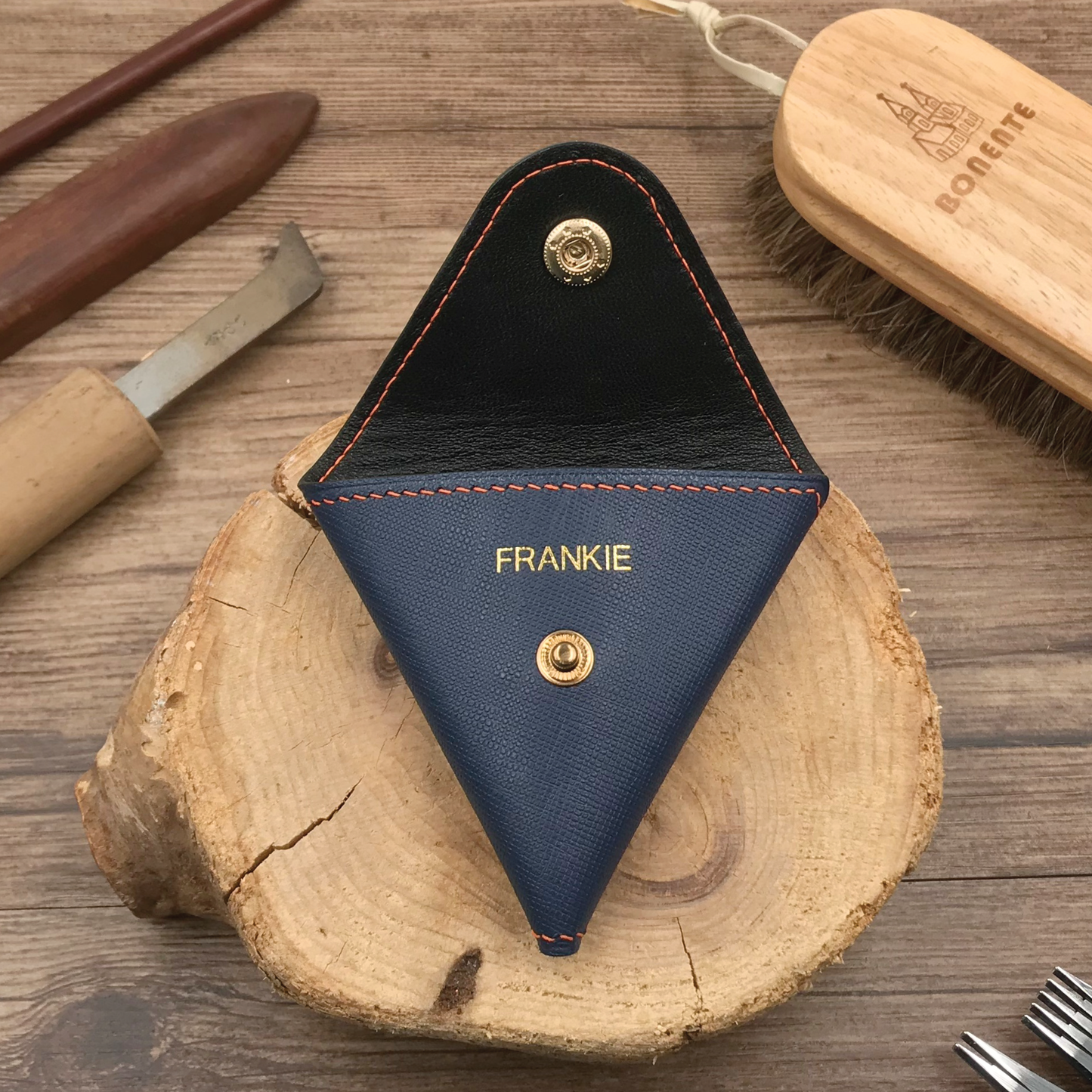 Saffiano Leather | Double-Sided Open Purse
