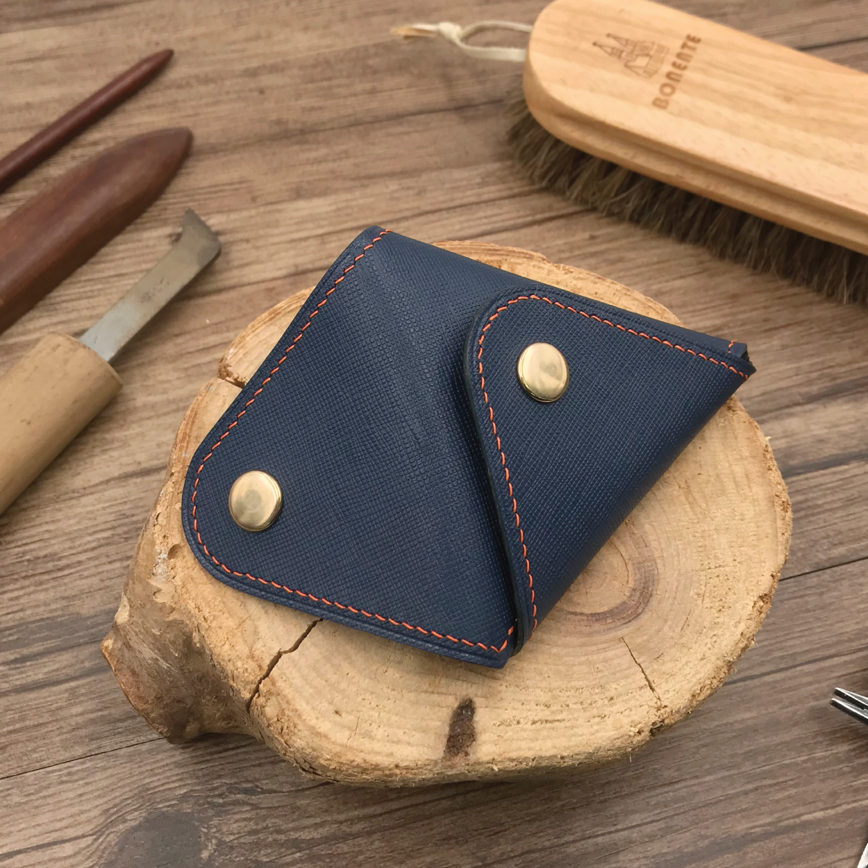 Saffiano Leather | Double-Sided Open Purse