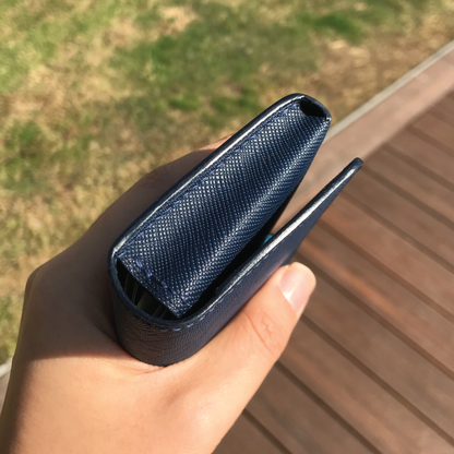 Saffiano Leather | Magnetic Snap Business Name Card Case | 十字紋牛皮系列 | 磁扣開關卡片盒