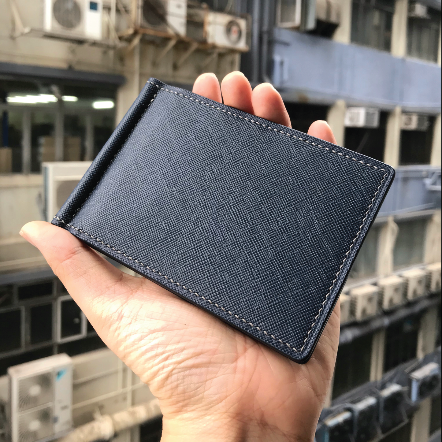 Saffiano Leather | Money Clip Wallet | 十字紋牛皮系列 | 錢夾銀包